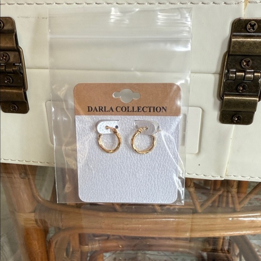 Darla Collection Gold and Silver Hoop Earrings